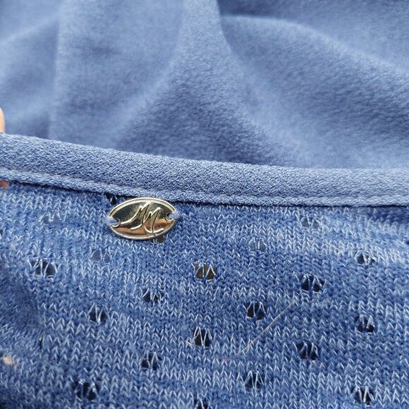 Melissa McCarthy Seven7 Size Small 2X Cardigan Blue Open Drape Front Long Sleeve - Picture 4 of 9